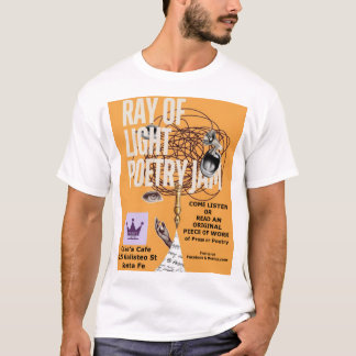 Camiseta blanca Ray of Light Poetry Jam
