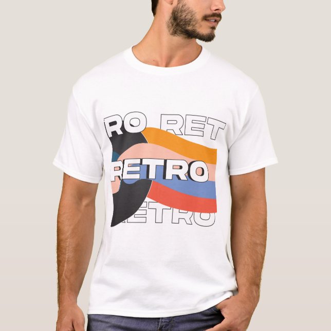  Camiseta Blanca Retro con Diseño Sofisticado (Anverso)