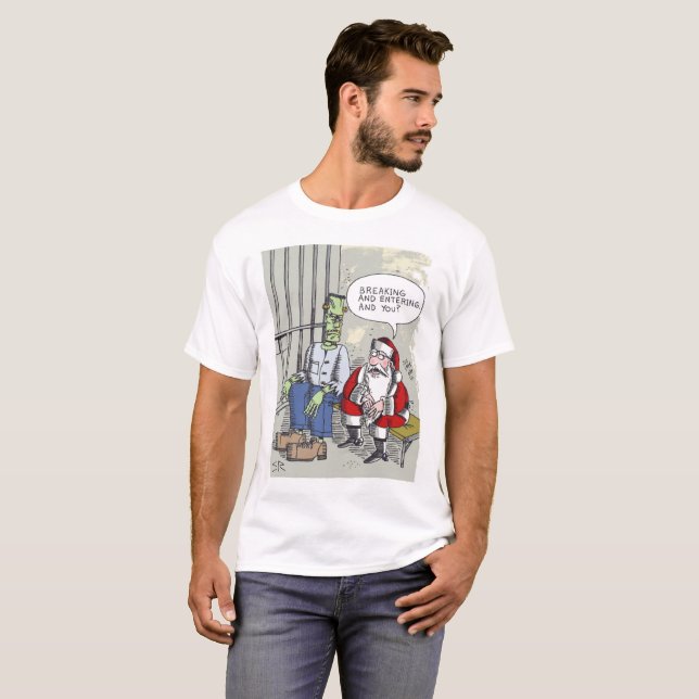 Camiseta blanca Santa In Jail (Anverso completo)
