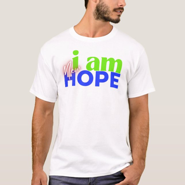 Camiseta blanca "Soy nueva esperanza" (Anverso)