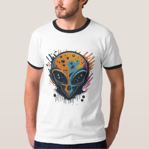 Camiseta blanca, un único retrato extranjero