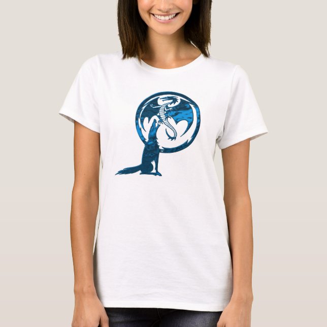 Camiseta blanca Wolf & Dragon (Anverso)