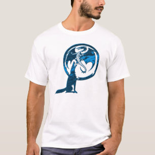 Camiseta blanca Wolf & Dragon blue men