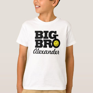 Camiseta blanca y amarilla del bro del negro