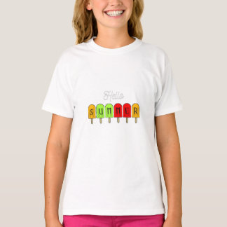 camiseta blanca y fría de verano