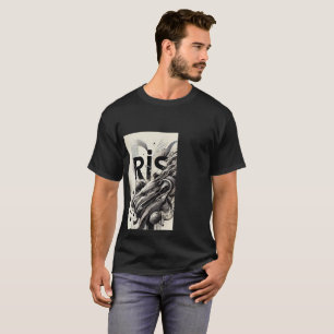 camiseta blanca y negra