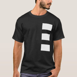 Camiseta blanca y negra del hombre de lujo
