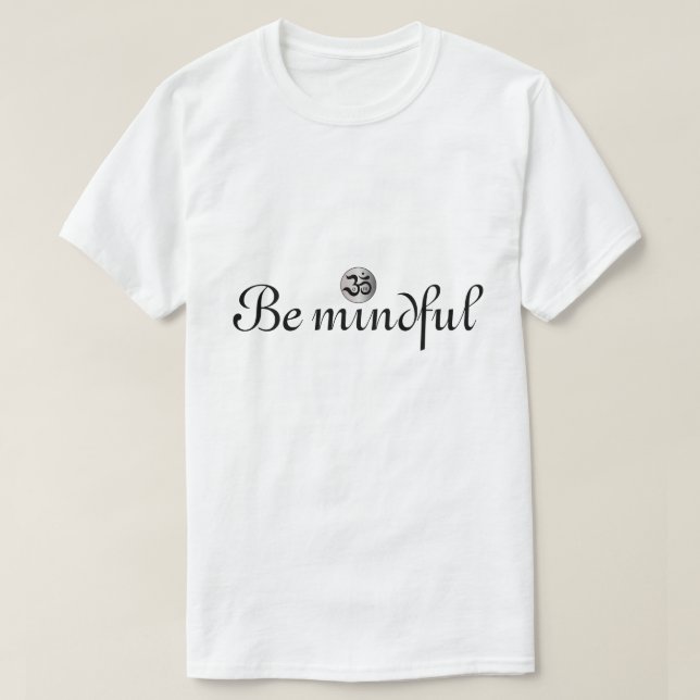 Camiseta blanca zen de mente (Diseño del anverso)