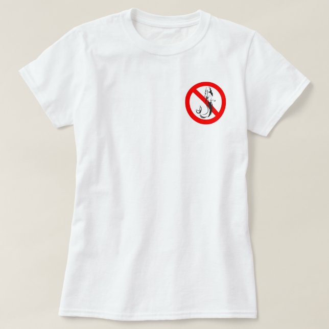 Camiseta #Blance de los #NoMermaids de Iliza Shlesinger (Diseño del anverso)