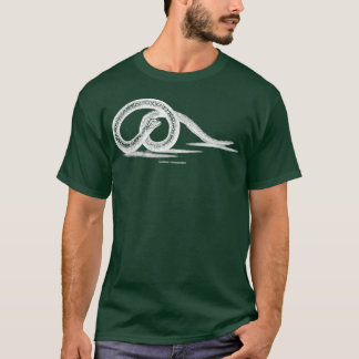Camiseta Blanco anguila en negro