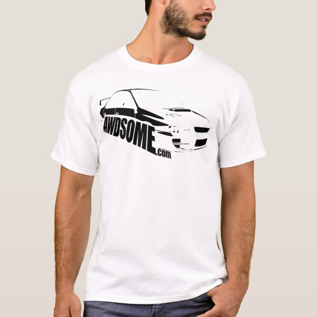 Camiseta blanco awdsome logo5 (Anverso)