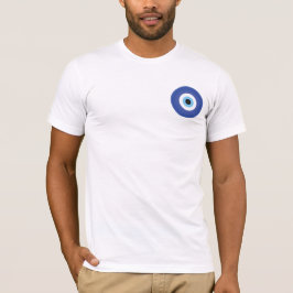 Camiseta Blanco azul de ojos malvados griegos