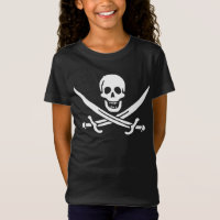 Blanco, Bandera Pirata Calico Jack, Calavera y Cri