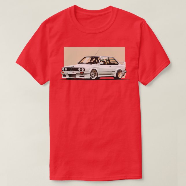 Camiseta Blanco bmw m3 e30 (Diseño del anverso)