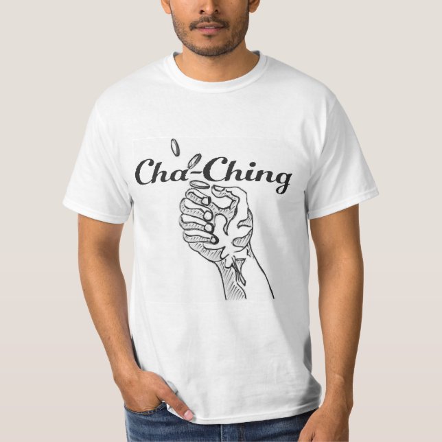 Camiseta Blanco Cha-Ching (Anverso)