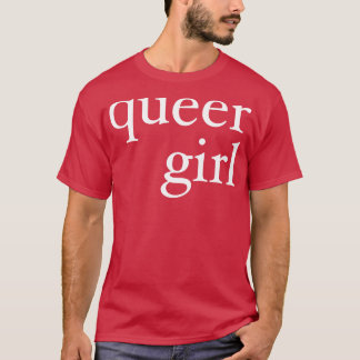 Camiseta blanco chica queer