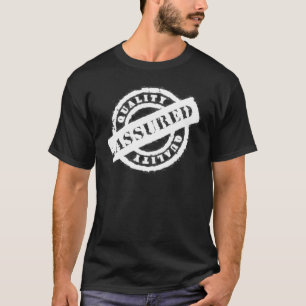 Camiseta blanco confiado de la calidad del sello
