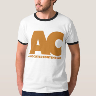Camiseta Blanco contento asociado T con el ajuste negro