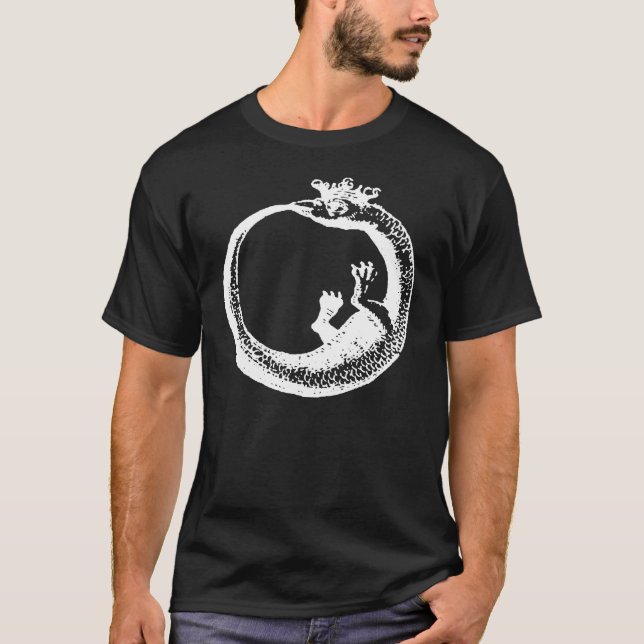 Camiseta Blanco coronado de Ouroboros (Anverso)