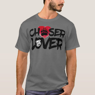 CAMISETA BLANCO DE AMOR DEL ENCHAJE DE OSO ROBUSTO
