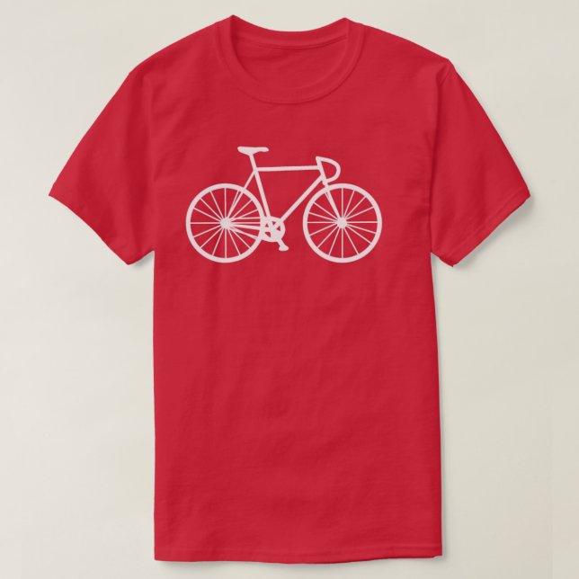 Camiseta blanco de bicicleta (Diseño del anverso)