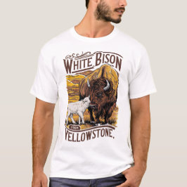 CAMISETA BLANCO DE BISÓN BLANCO PROFECY CALF DE YELLOWSTONE