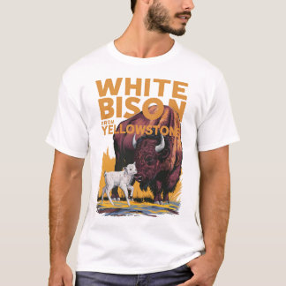 CAMISETA BLANCO DE BISÓN DE BEBÉ PROFECY CALF DE YELLOWSTON