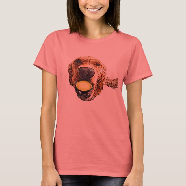 Camiseta blanco de bola de oro (Anverso)