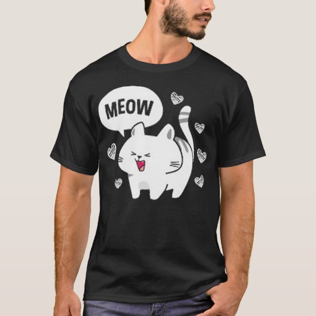 Camiseta Blanco de bostezo suave (Anverso)