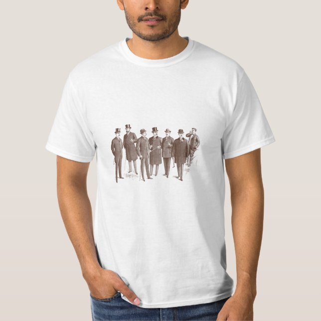 Camiseta Blanco de Brown de la moda de los hombres de los (Anverso)