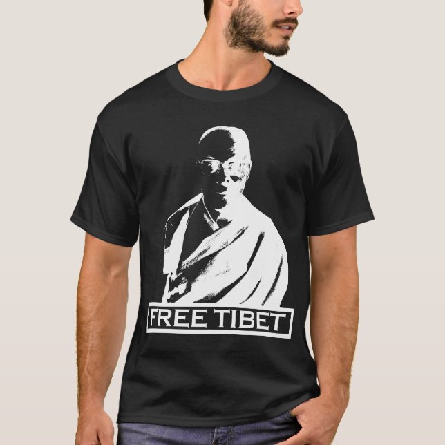 Camiseta blanco de Dalai Lama (Anverso)