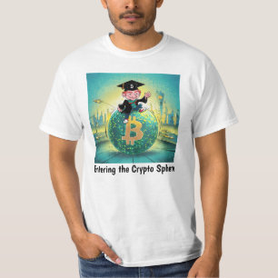 Camiseta Blanco de graduación de Bitcoin