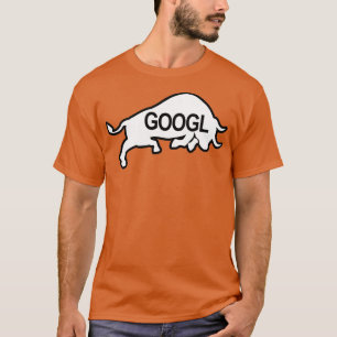 Camiseta Blanco de la ampolla negra GOOGL Bull