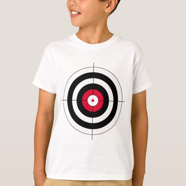 Camiseta Blanco de la diana de los retículos (Anverso)