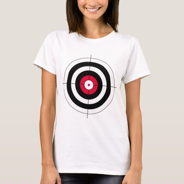 Camiseta Blanco de la diana de los retículos (Anverso)
