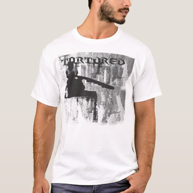 CAMISETA BLANCO DE LA INSIGNIA DEL TIRÓN DEL CAMIÓN (Anverso)