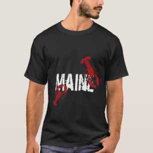 Camiseta Blanco de la langosta de Maine