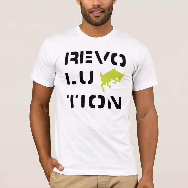 Camiseta Blanco de la REBELIÓN (Anverso)