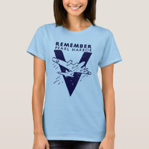 Camiseta Blanco de la Segunda Guerra Mundial recuerda Pearl