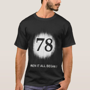 CAMISETA BLANCO DE LAS FECHAS DE NACIMIENTO 78