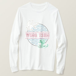 Camiseta Blanco de manga larga del sol del ala