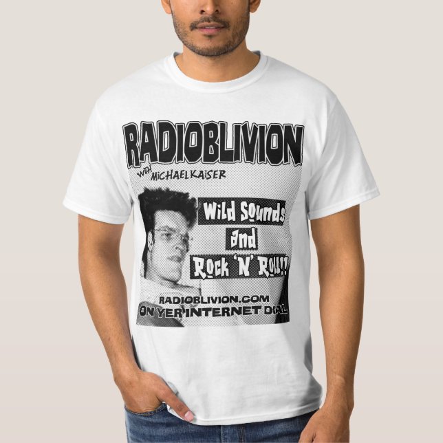 Camiseta Blanco de RadiOblivion - de Starkweather (Anverso)