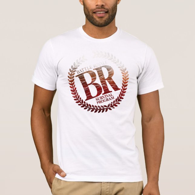 Camiseta Blanco de Royale de la batalla (Anverso)