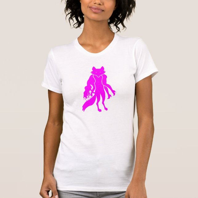 CAMISETA BLANCO DE TA K DE LAS MUJERES DE FURBIDDEN HOTPNK (Anverso)