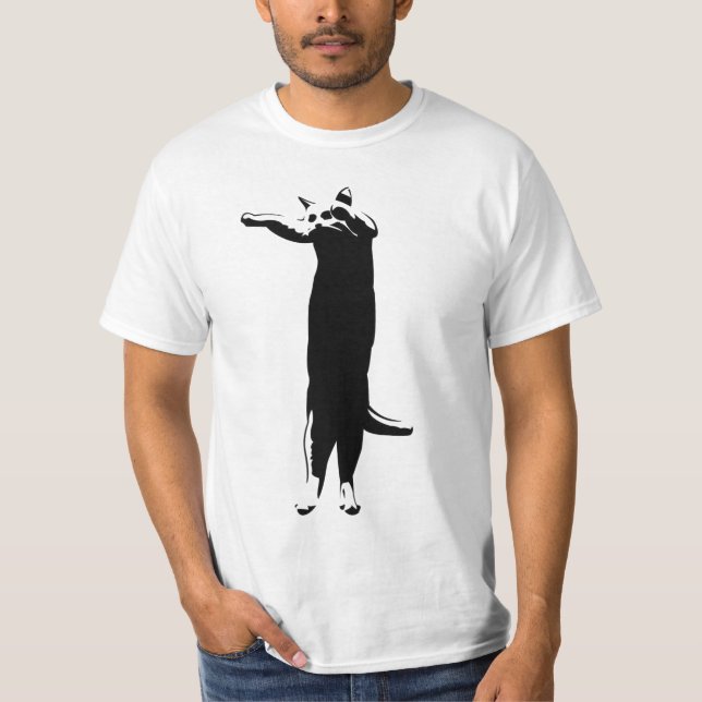 Camiseta Blanco del black'n de Longcat (Anverso)