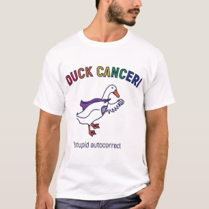Camiseta Blanco del cáncer del pato