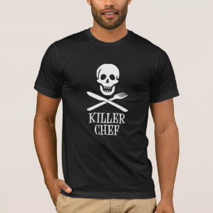 Camiseta Blanco del cocinero del asesino