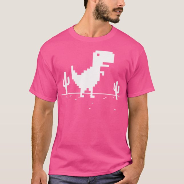 Camiseta Blanco del Dino cromado (Anverso)