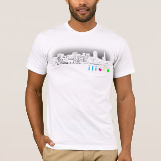 Camiseta blanco del horizonte del ilisfo