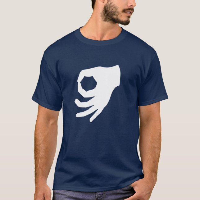 Camiseta Blanco del juego del círculo (Anverso)